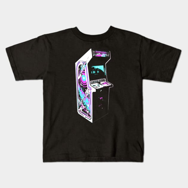 Space Duel Retro Arcade Game Kids T-Shirt by C3D3sign